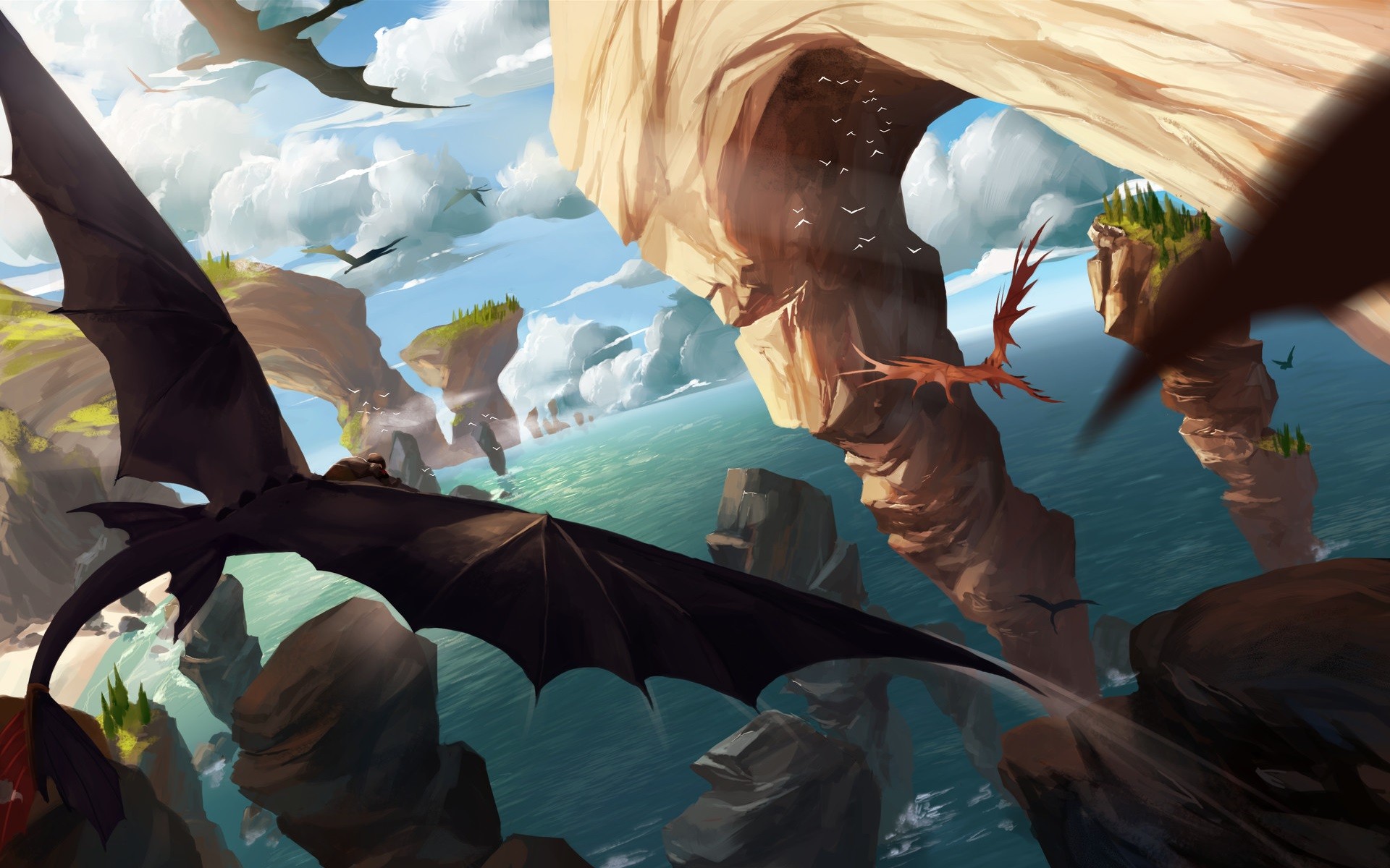 Artwork Fantasy Art Dragon How To Train Your Dragon How To Train Your Dragon 2 1920x1200