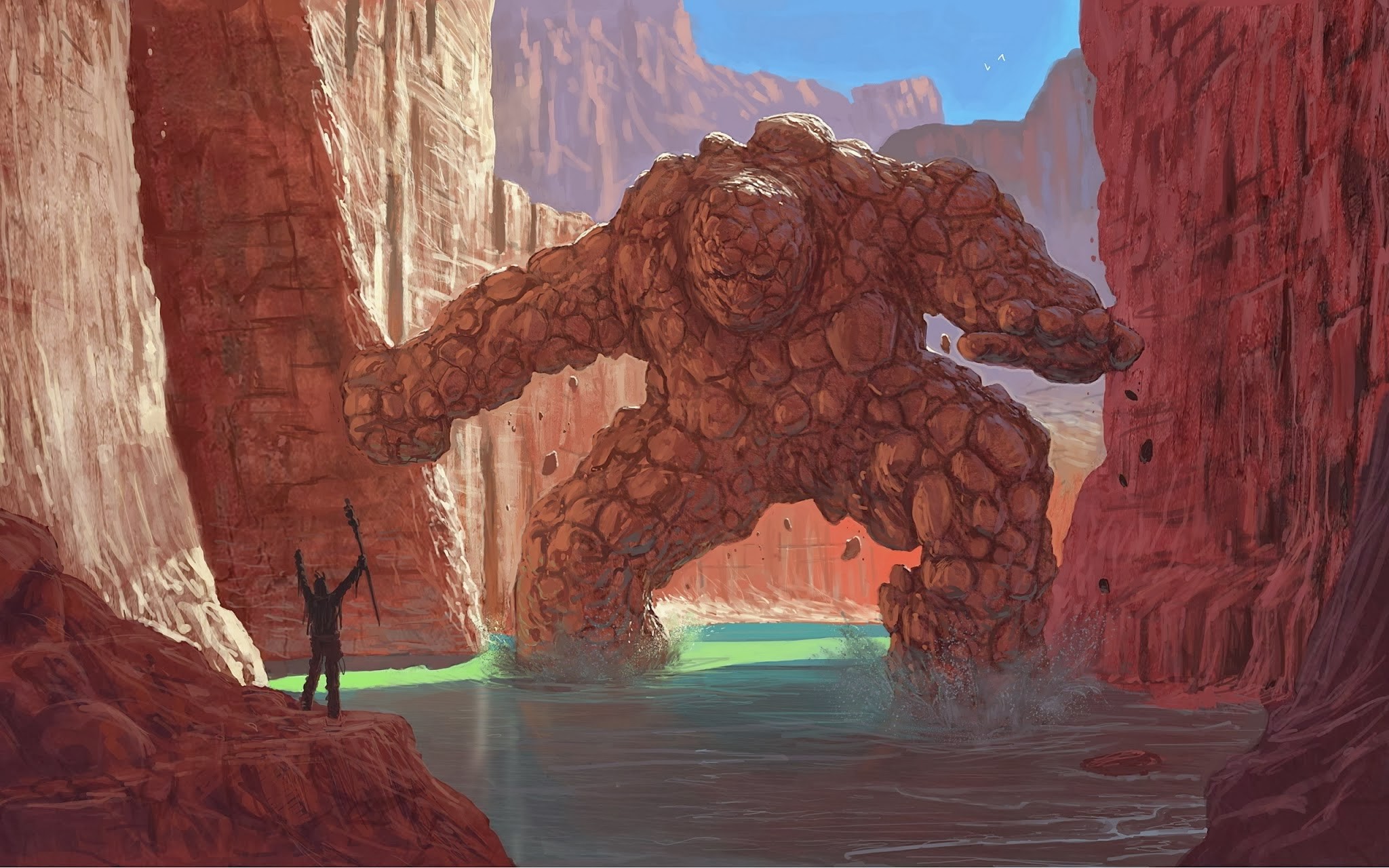 Fantasy Art Golem Artwork 2048x1280