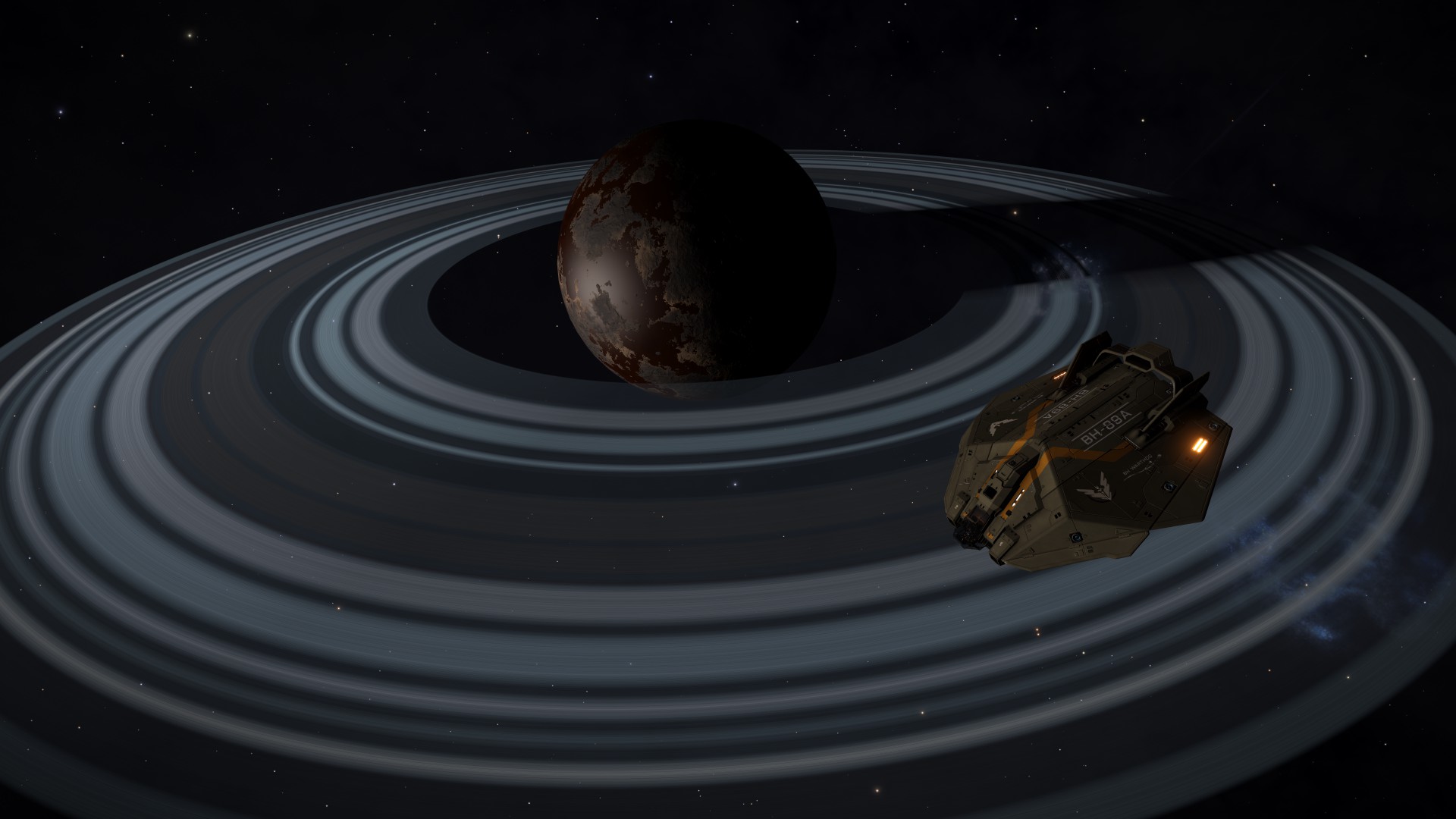 Elite Dangerous E D Space Space Simulator Spaceship Planet Planetary Rings ASP Explorer 1920x1080