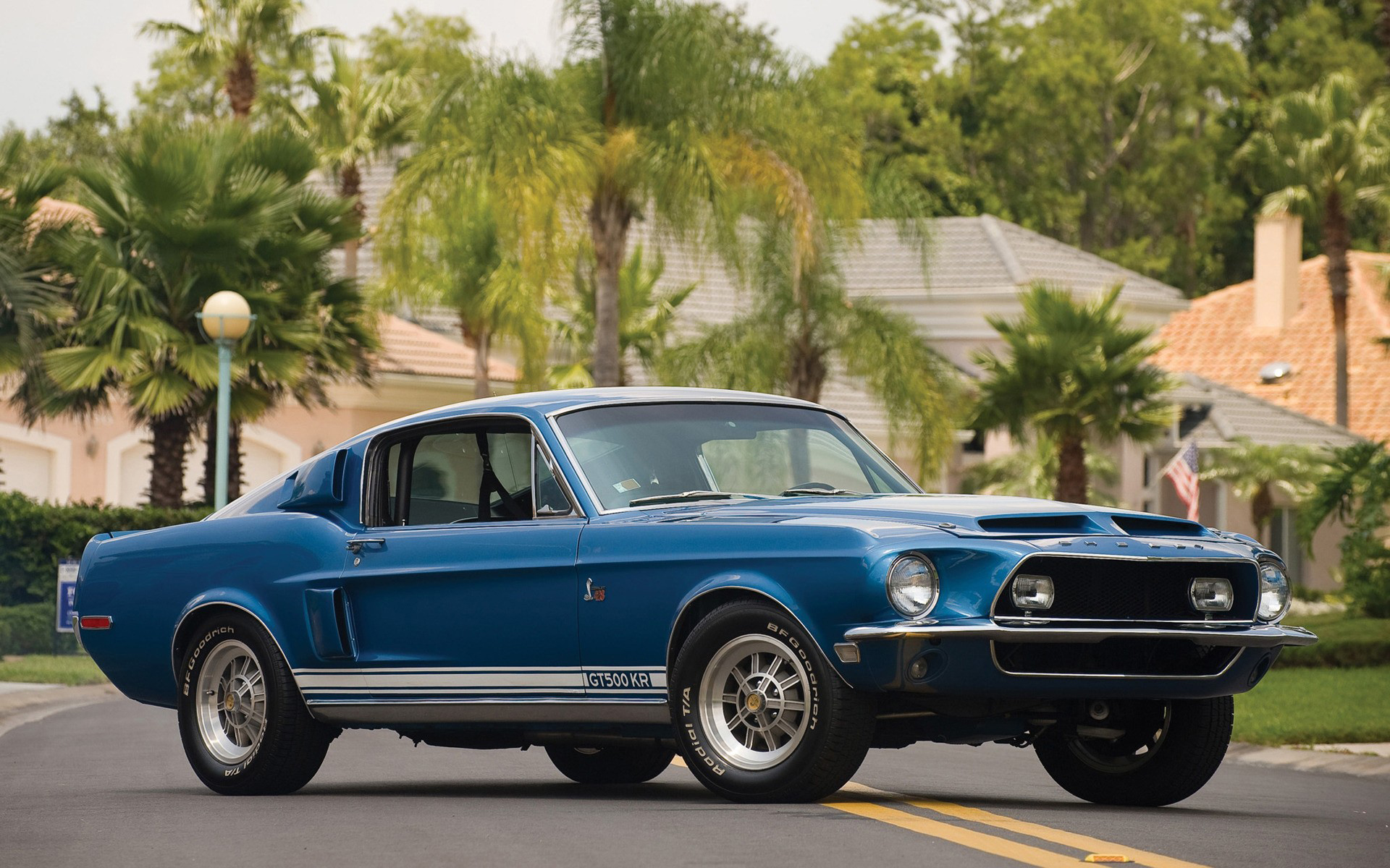 Shelby Cobra GT500 King Of The Road Muscle Car Fastback Blue Car 1920x1200