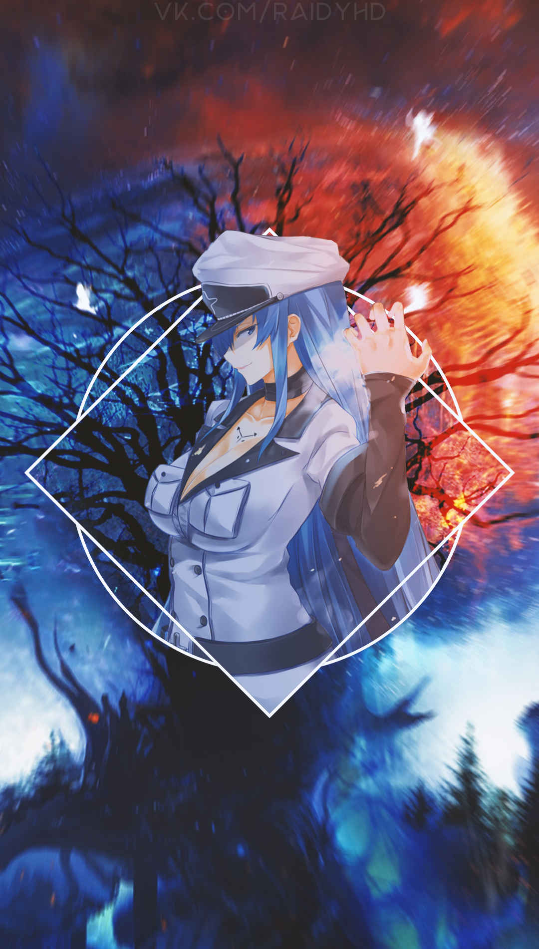 Anime Anime Girls Picture In Picture Esdeath Akame Ga Kill Esdeath 1080x1902