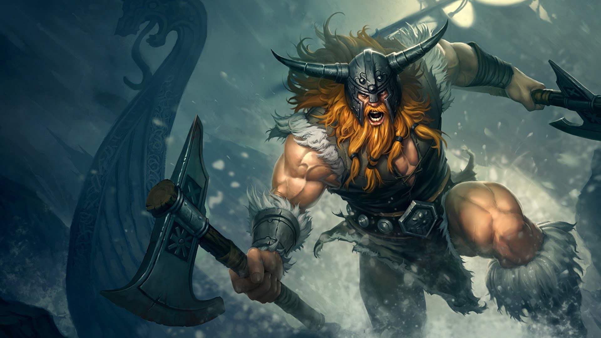 League Of Legends Warrior Olaf 1920x1080