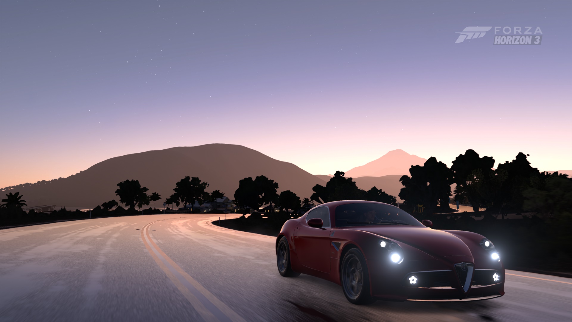Forza Horizon 3 Alfa Romeo 8C Video Games Screen Shot 1920x1080