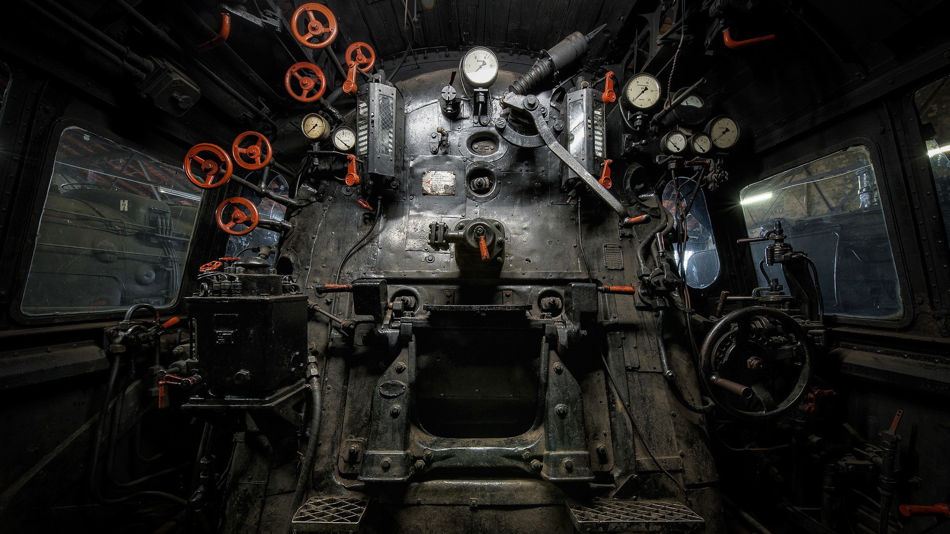 Train Steam Locomotive Photography Vehicle Interiors 1920x1080