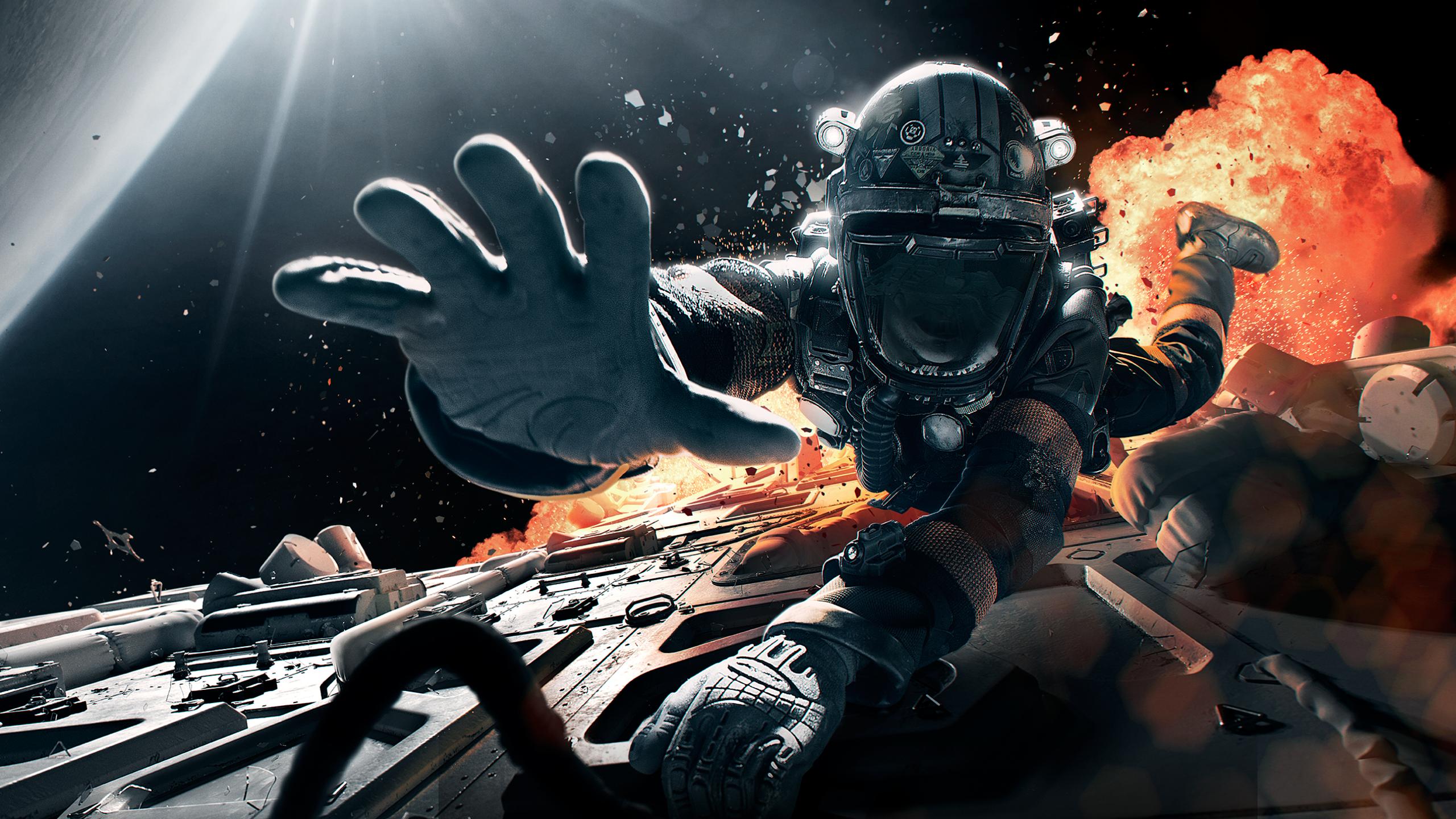 The Expanse Tv Series Space Spaceship Astronaut Spacesuit Explosion Science Fiction 2560x1440