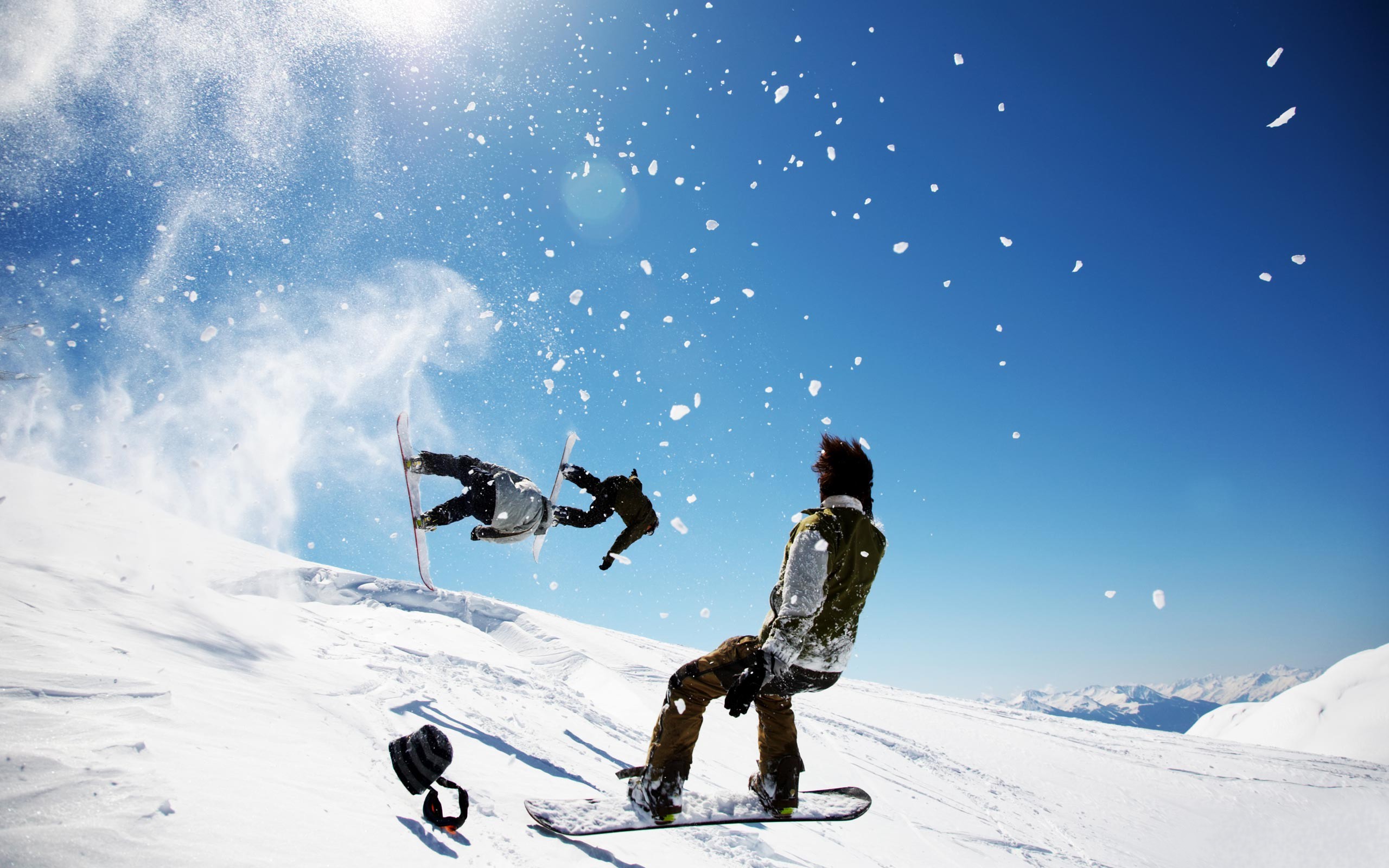 Snowboarding Snowboards Sport 2560x1600