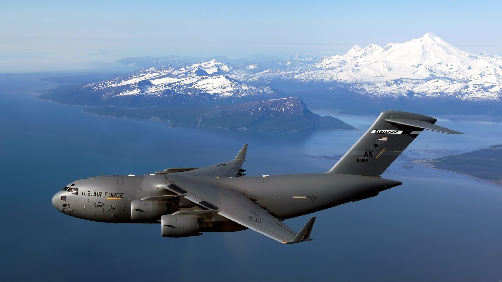 Military Aircraft Airplane Jets Sky Boeing C 17 Globemaster Iii Aircraft Mountains Landscape Militar 1920x1080
