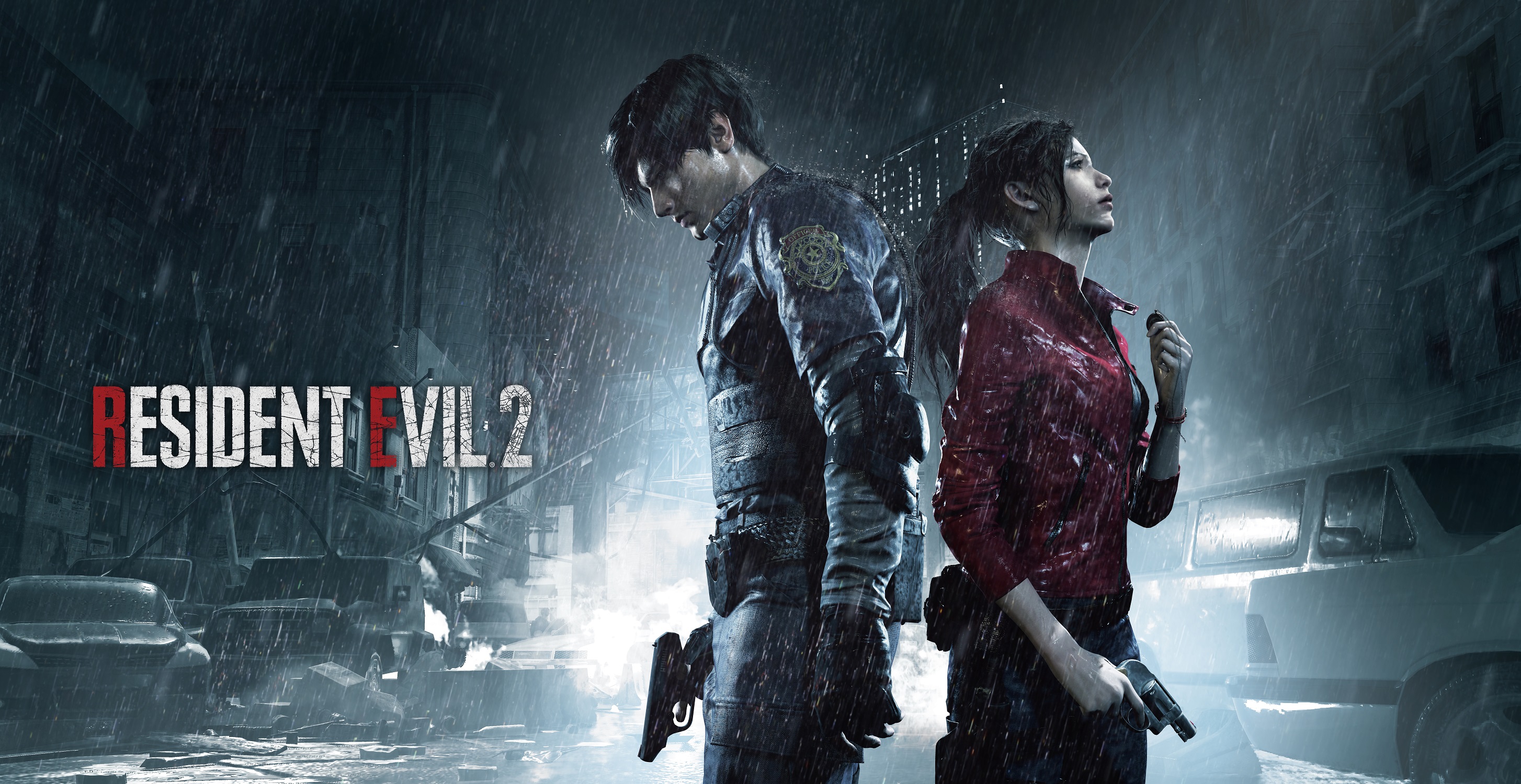 Resident Evil Resident Evil 2 Video Games Leon Kennedy Racoon City Claire Redfield Capcom 2908x1500