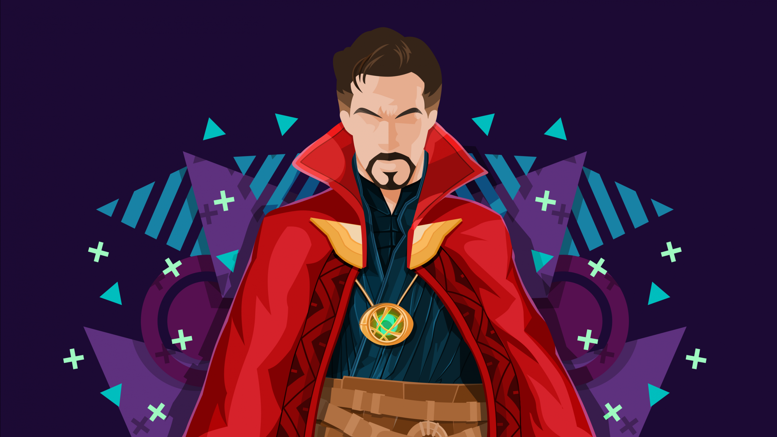 Marvel Cinematic Universe Dr Strange Phanirithvij Doctor Strange Marvel Comics Frontal View 2560x1440