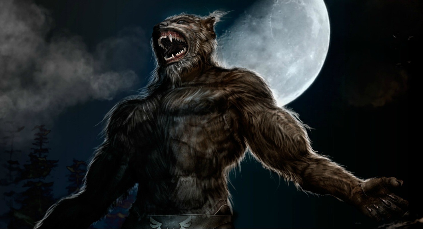 Werewolves Creature Horror Moon Fantasy Art 1481x800