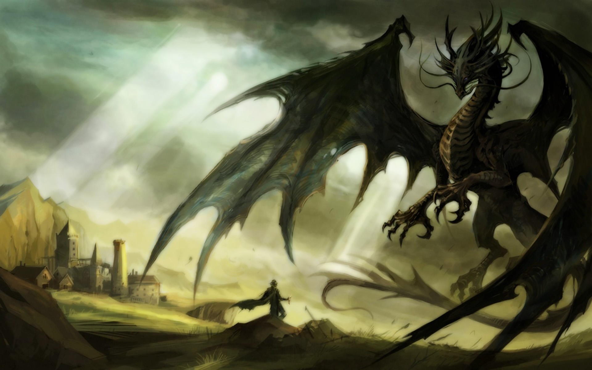 Dragon Fantasy Art Digital Art Sandara 1920x1200