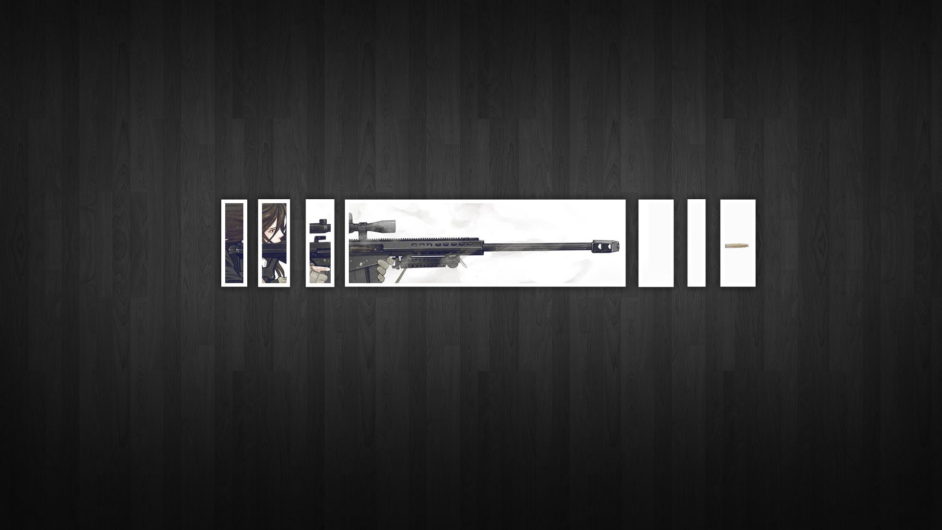 Sniper Rifle Collage Snipers Anime Girls 1920x1080