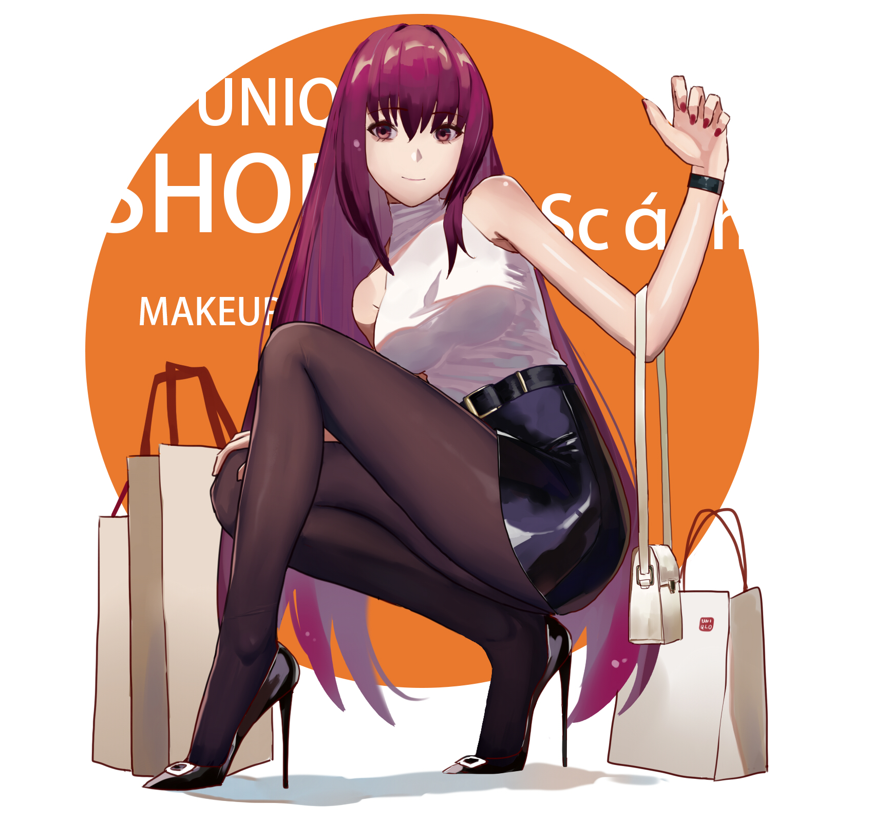 Anime Girls Anime Fate Grand Order Scathach Fate Grand Order Vic 1700x1600