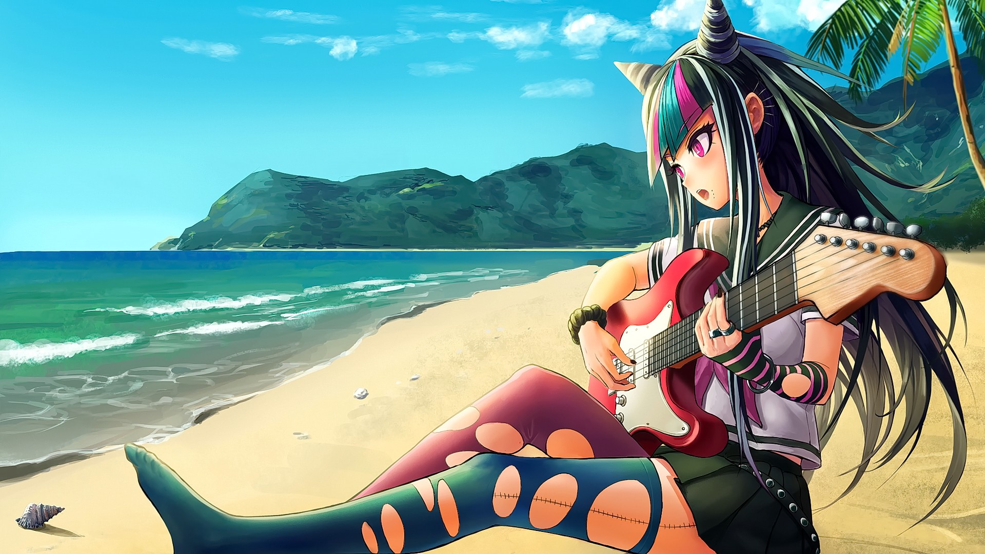 Anime Anime Girls Brunette Danganronpa Ibuki Mioda 1920x1080