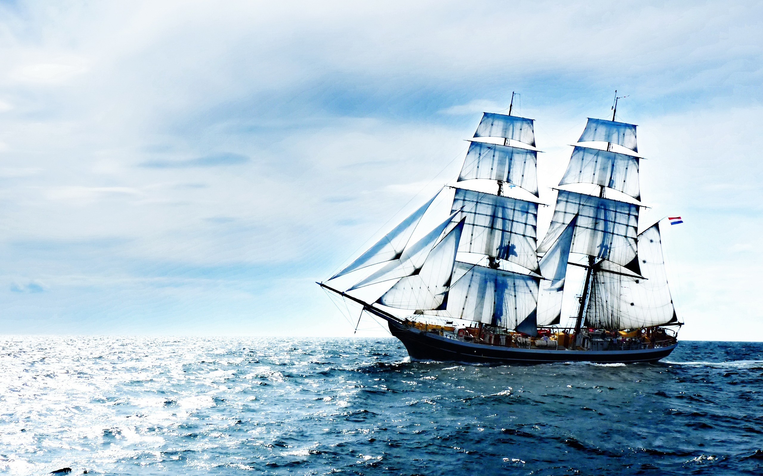 Nature Sea Old Ship Vehicle Sailing Ship 2560x1600