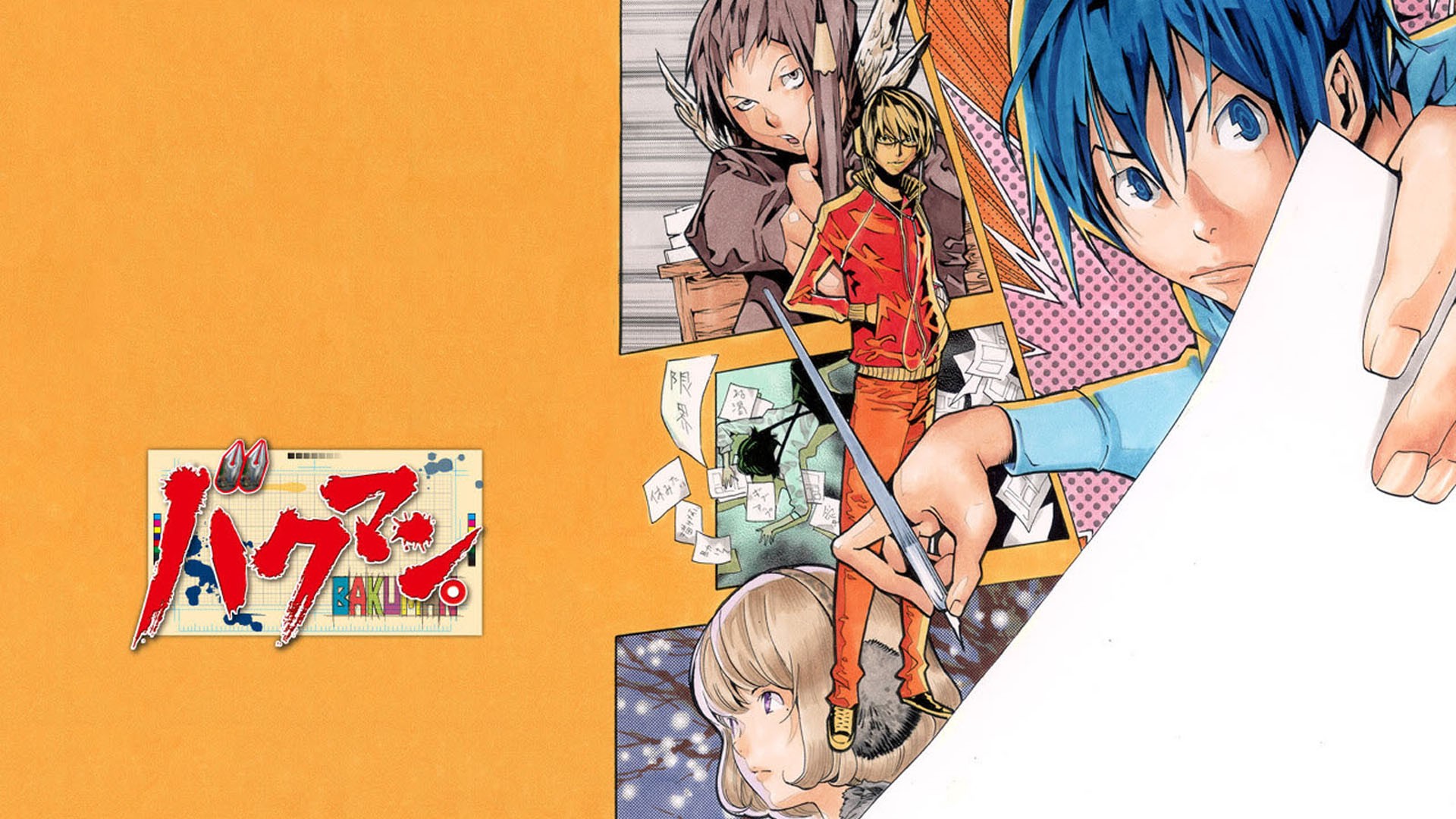 Bakuman Moritaka Mashiro Niizuma Eiji Takagi Akito Anime 1920x1080