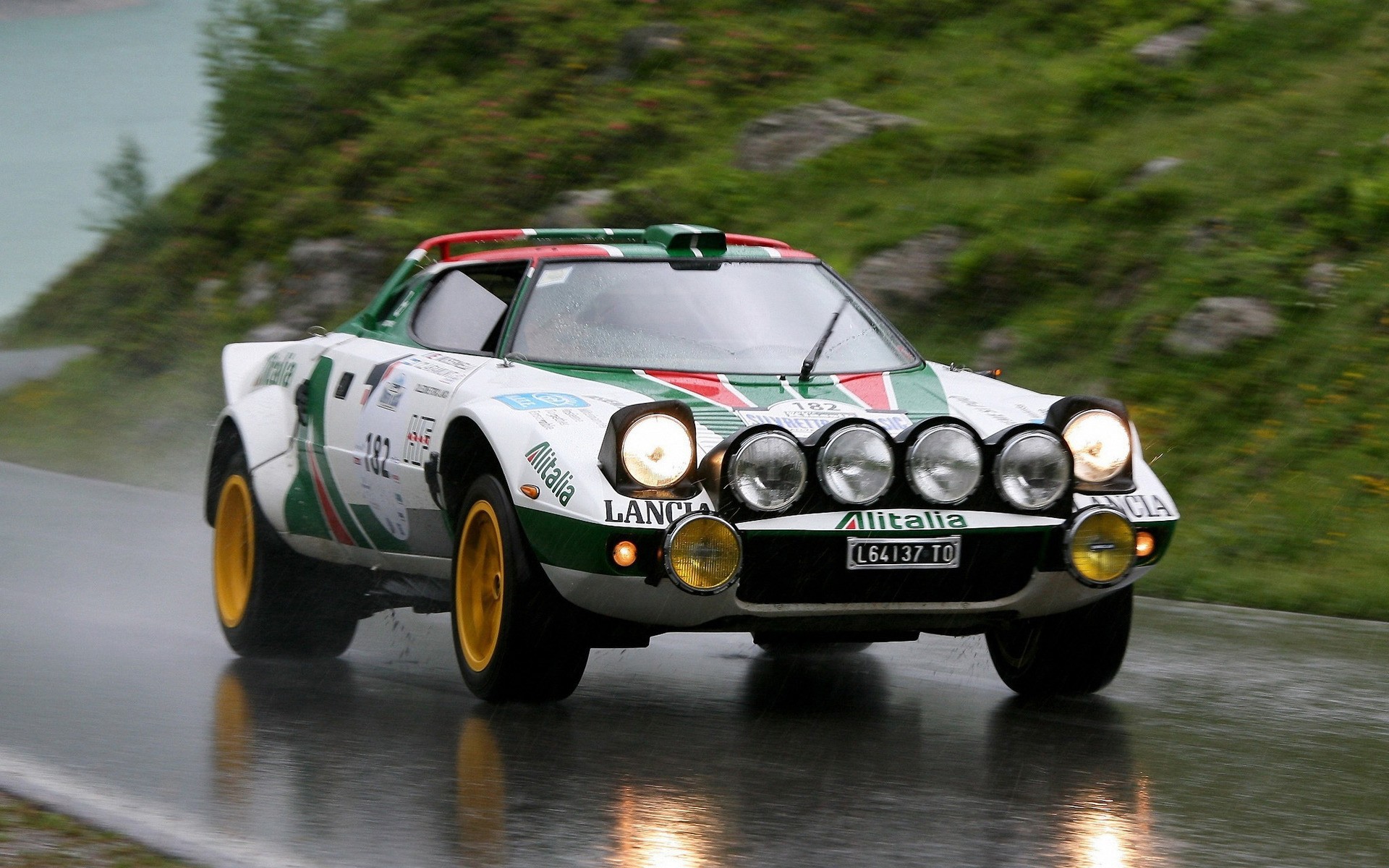 Lancia Stratos Car Racing Race Cars Pop Up Headlights Castrol Livery Colored Wheels 1920x1200