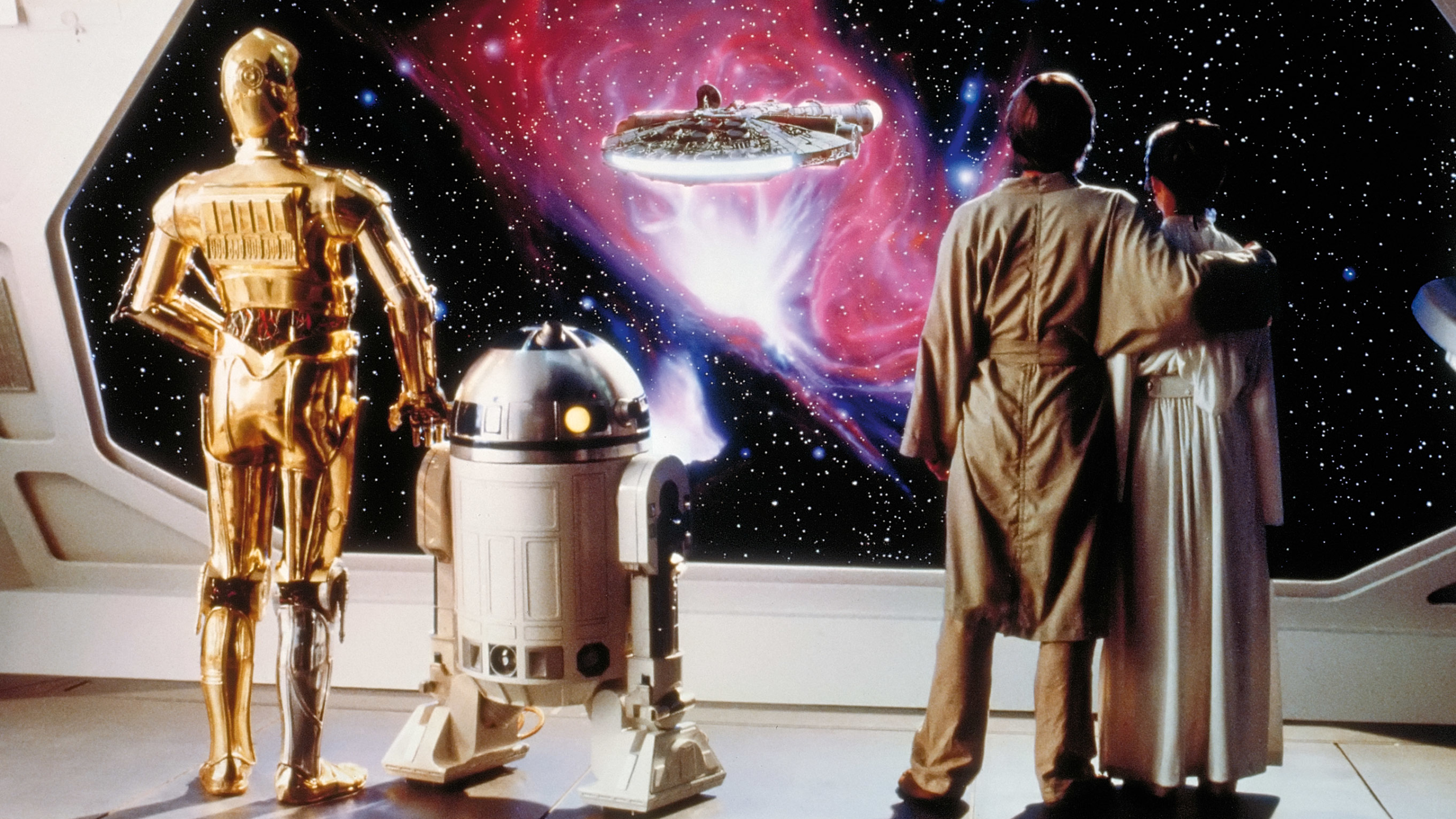 Star Wars The Empire Strikes Back Movies Science Fiction Space George Lucas Leia Organa Luke Skywalk 2560x1440