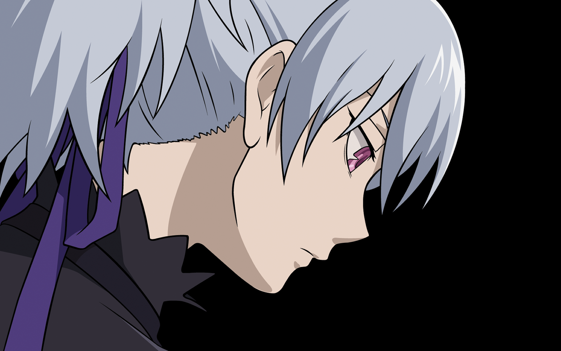 Anime Darker Than Black Purple Eyes Profile Yin 1920x1200