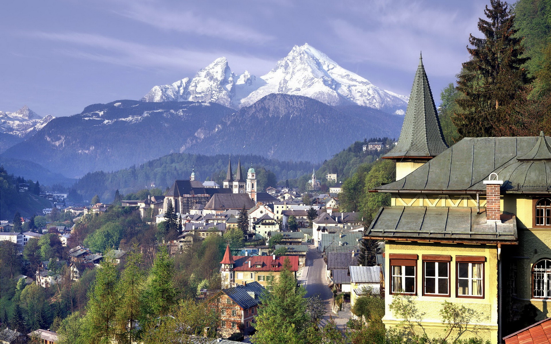 Landscape Berchtesgaden Germany Watzmann Fall 1920x1200