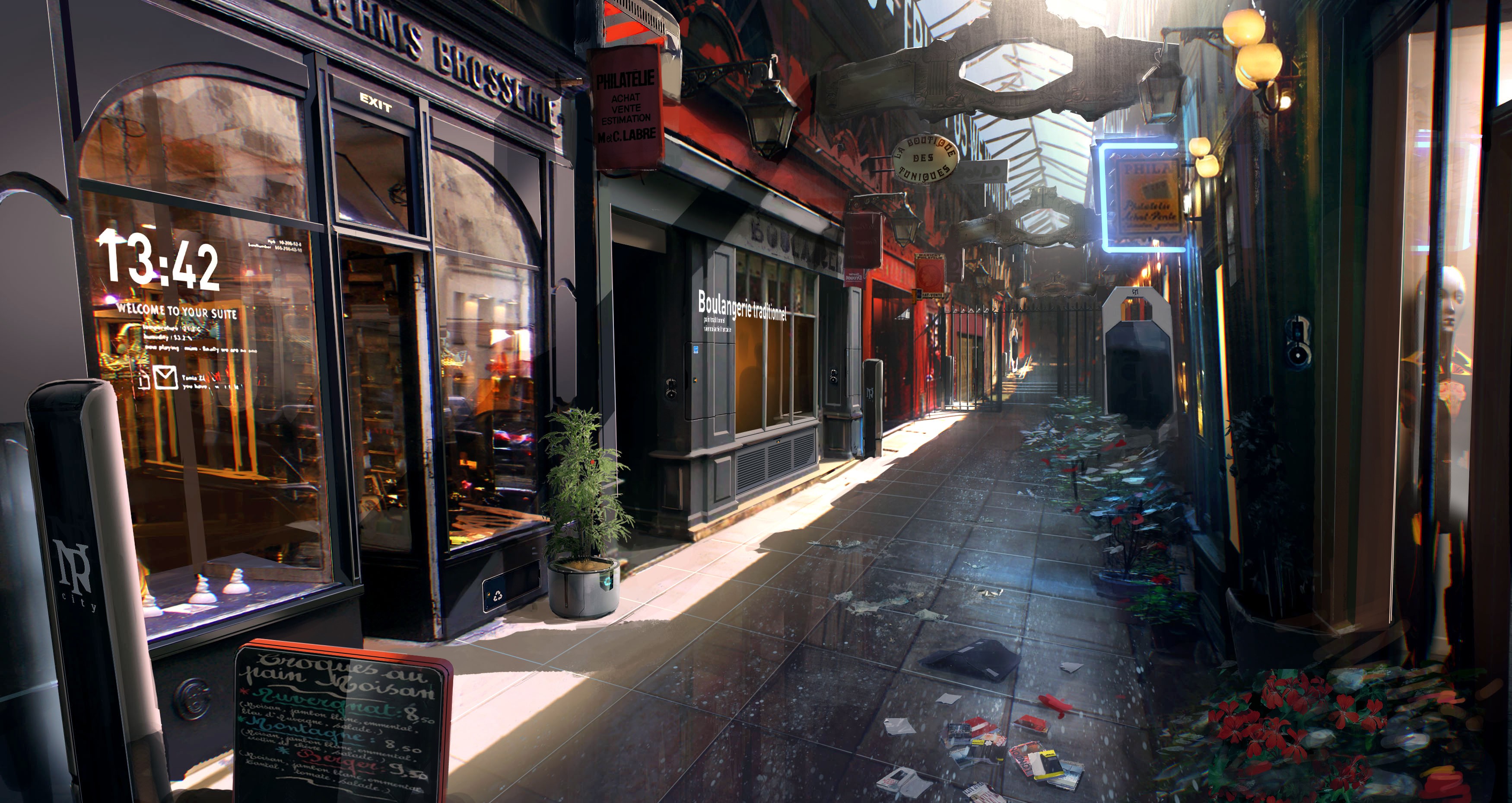 Remember Me Futuristic Screen Shot Street Markets Video Games 3500x1857
