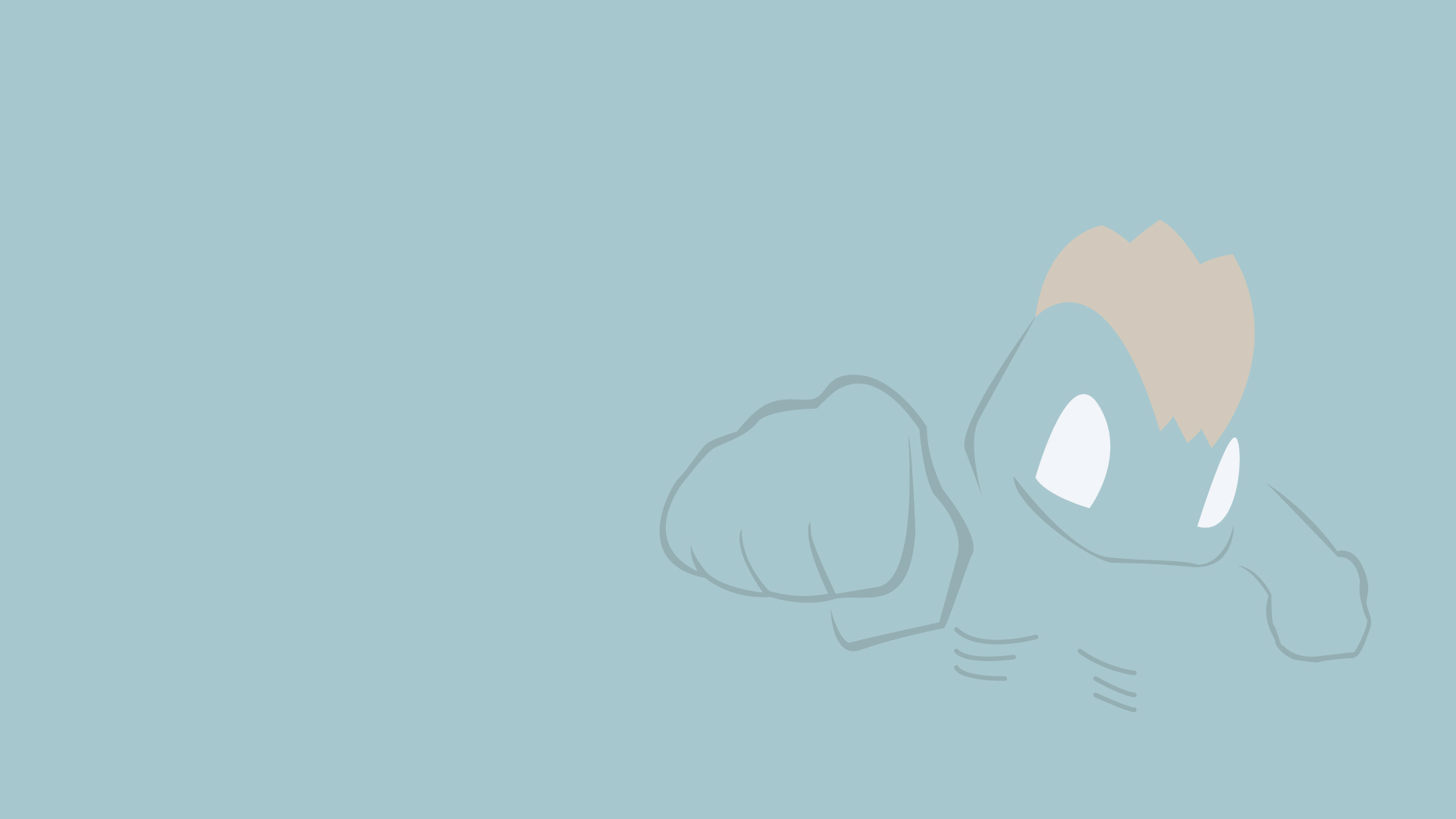 Machop Pokemon Minimalist 1920x1080