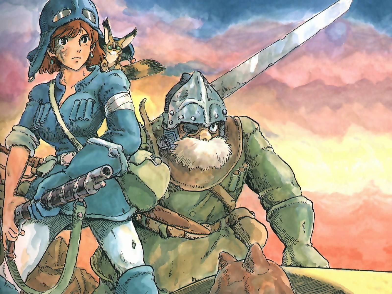 Anime Studio Ghibli Nausicaa Of The Valley Of The Wind Kaze No Tani No Naushika Nausicaa 1600x1200