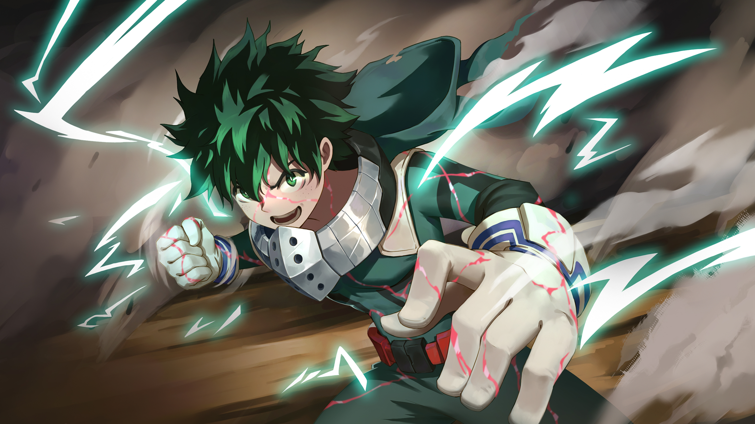 Anime Green Hair Hero Boku No Hero Academia Izuku Midoriya 3000x1688