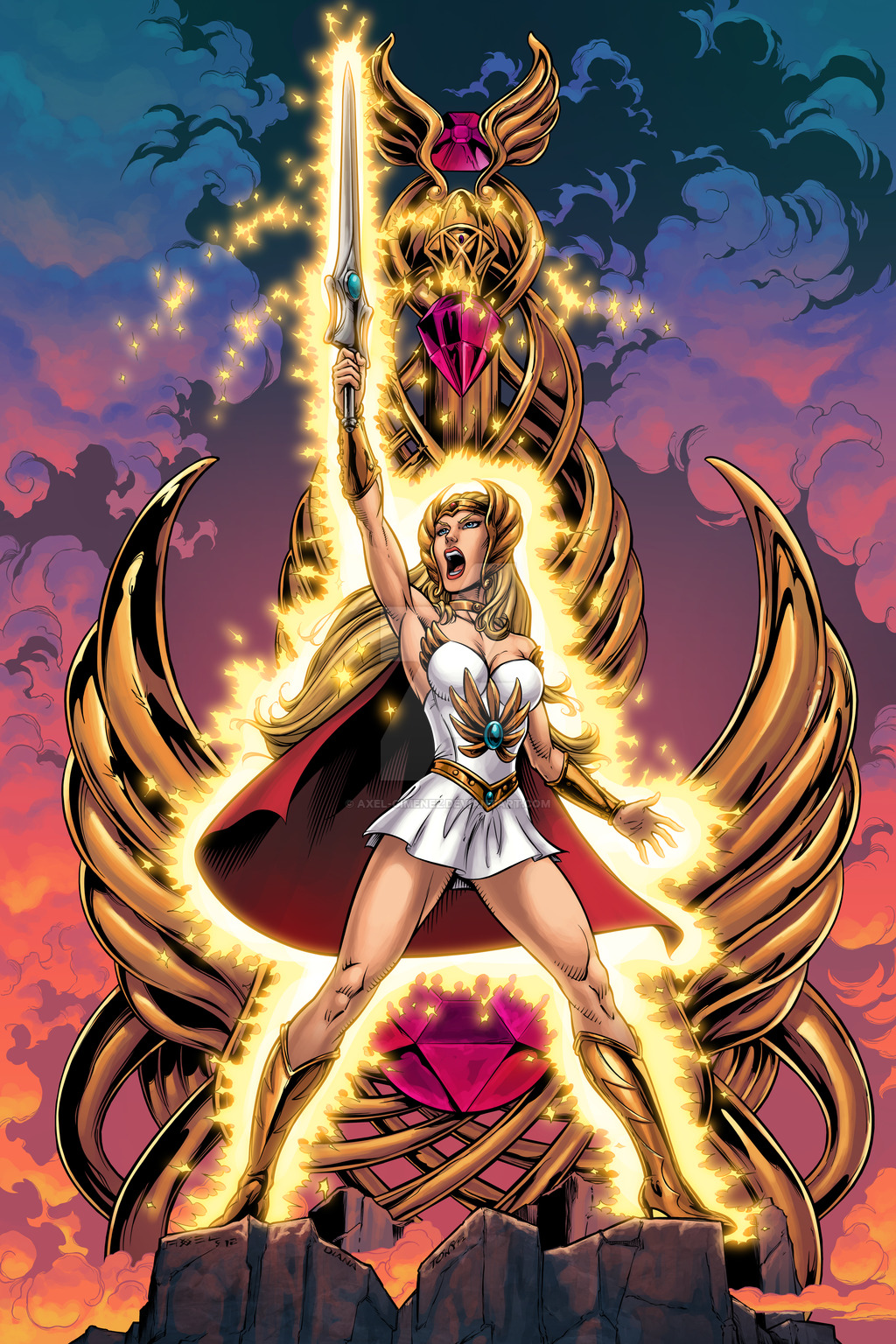 She Ra Illustration Fan Art Warrior Princess 1024x1536