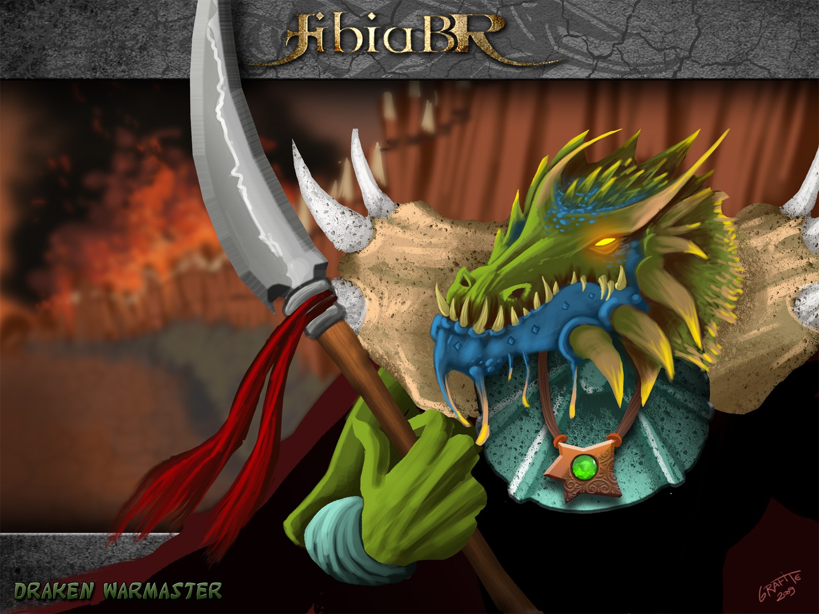 Tibia PC Gaming RPG Creature Drawing Warrior 1600x1200