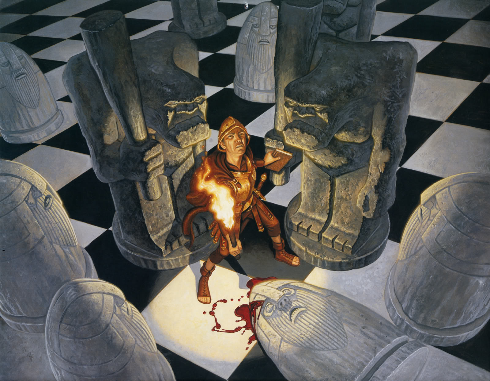 Discworld Books Fantasy Art Statue Terry Pratchett Sam Vimes 1600x1242