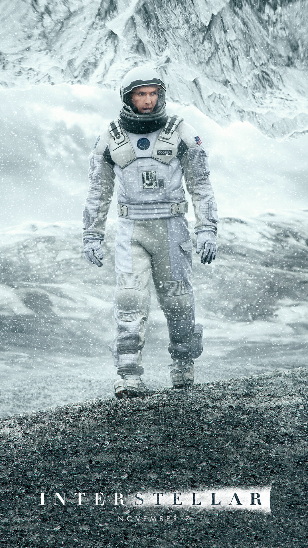 Matthew McConaughey Interstellar Movie Movies Astronaut Portrait Display 1080x1920