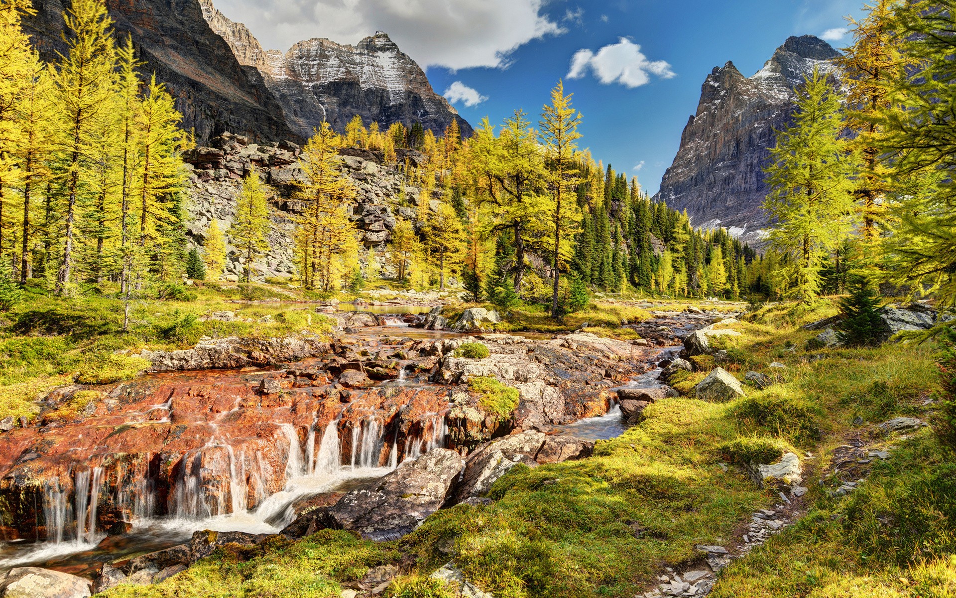 Nature Yoho National Park Canada Mountains Creeks Trees National Park Landscape 1920x1200