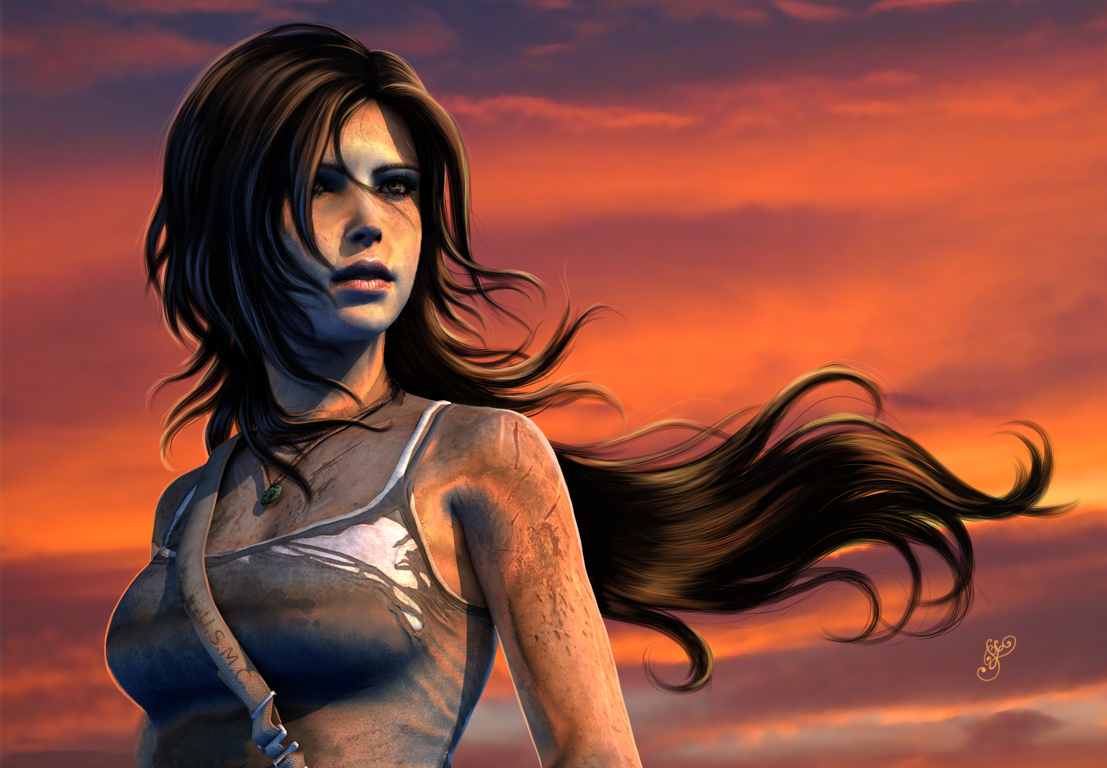 Tomb Raider 2013 Lara Croft Long Hair Brown Hair 2185x1517