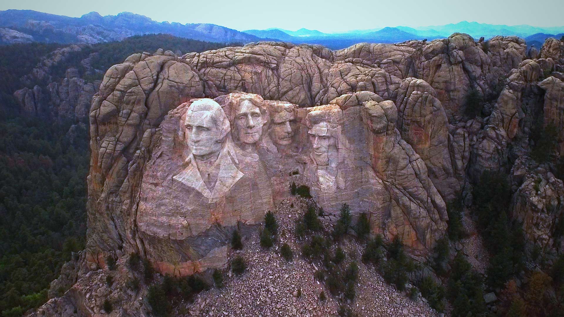 Mount Rushmore USA Presidents Statue Abraham Lincoln George Washington Theodore Roosevelt Thomas Jef 1920x1080