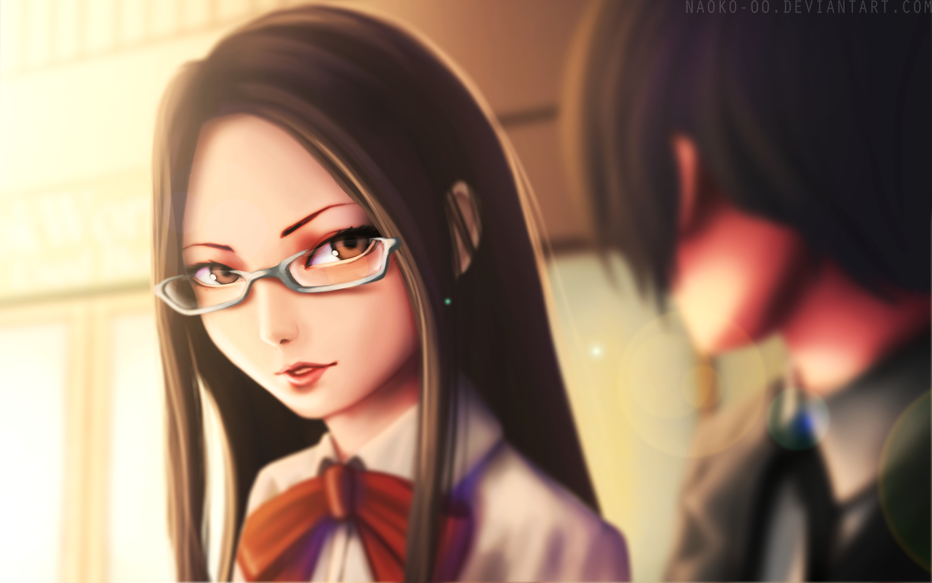 Anime Anime Girls Chihiro Long Hair Glasses Persona Series Persona 3 1920x1200