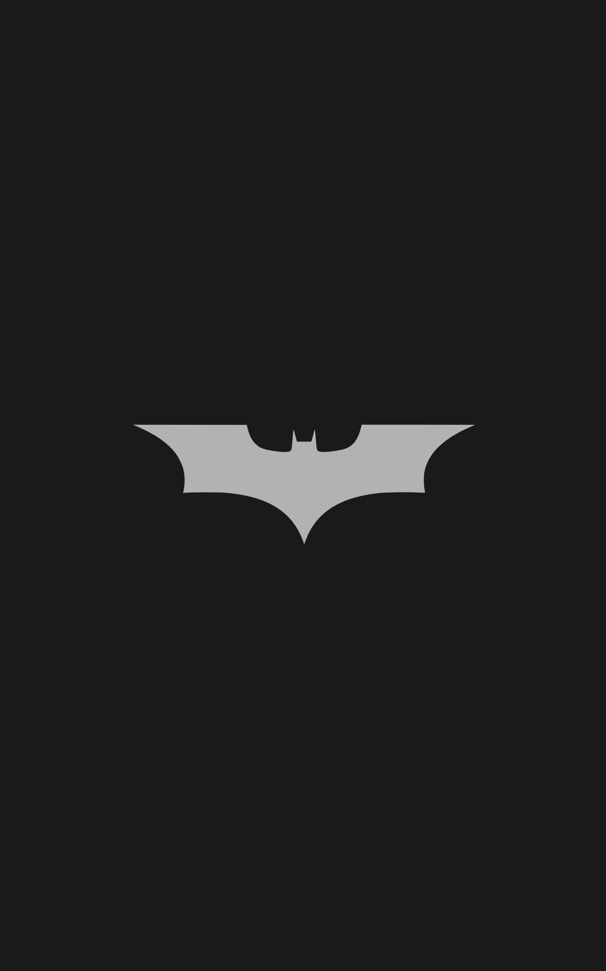 Batman Logo Batman Minimalism Portrait Display Wallpaper -  Resolution:1200x1920 - ID:573539 