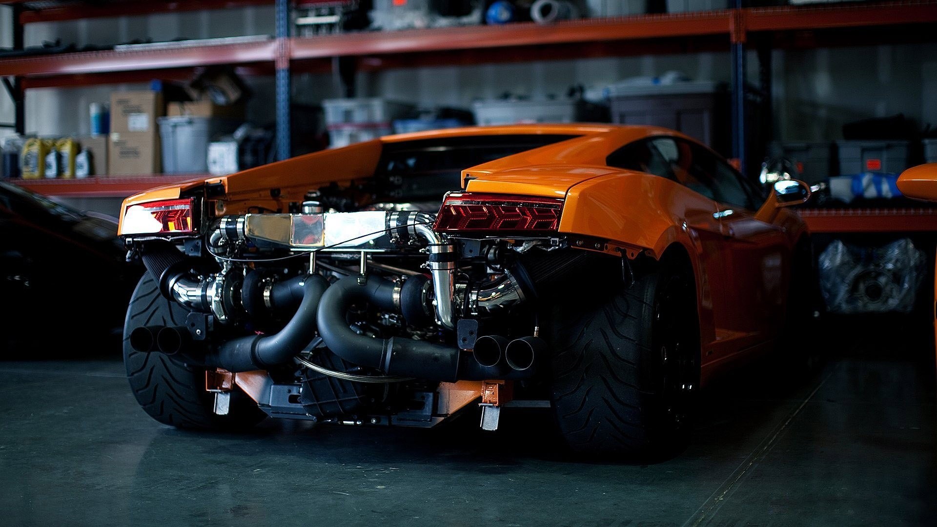 Lamborghini Gallardo Workshops Twin Turbo Modified 1920x1080