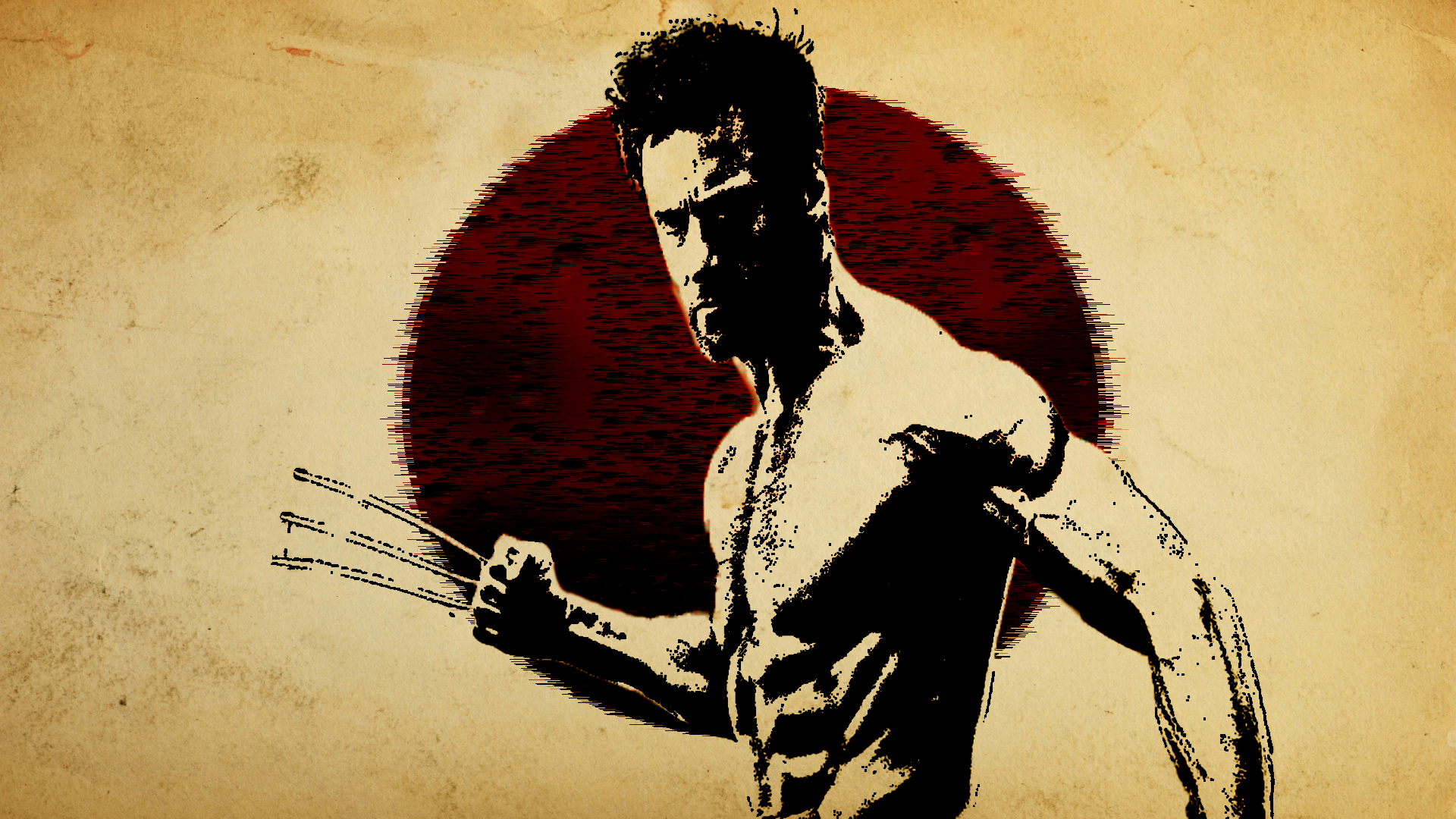 Wolverine X Men Origins Wolverine Logan Hugh Jackman Beige 1920x1080