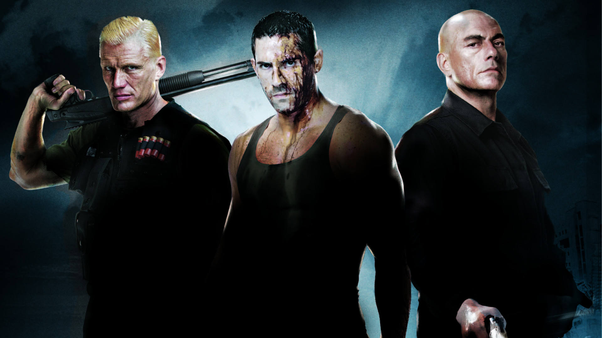 Jean Claude Van Damme Dolph Lundgren Scott Adkins 1920x1080