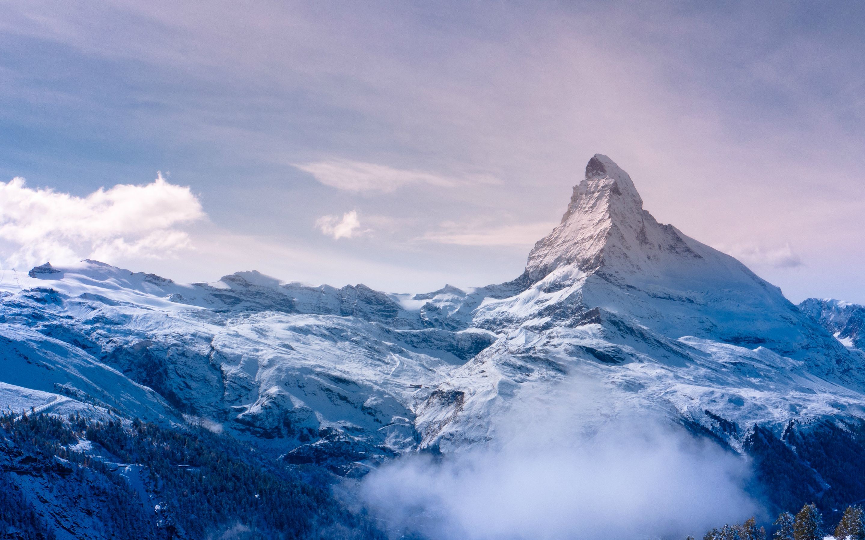 Mountains Matterhorn Alps Nature Snow Landscape 2879x1799