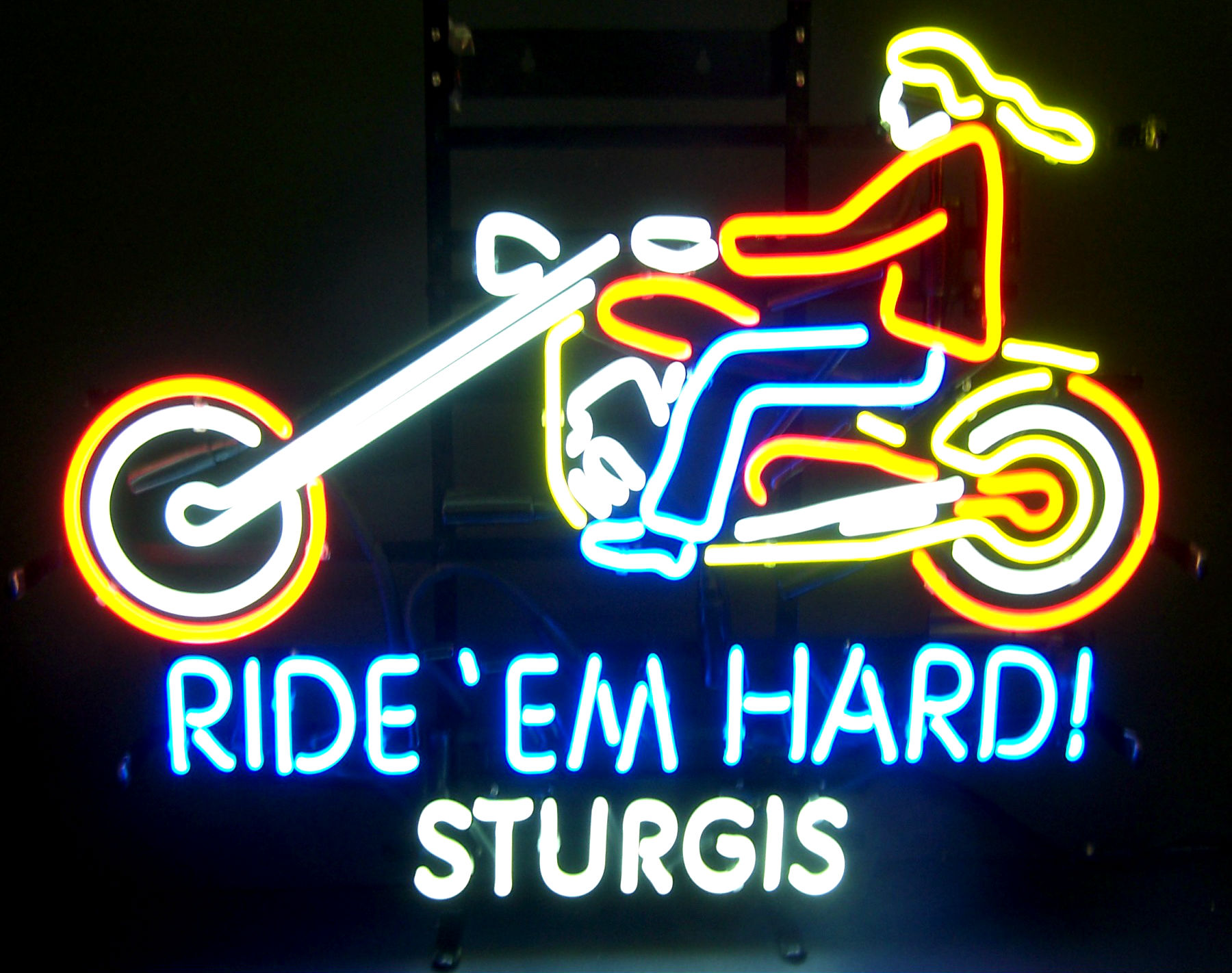 Neon Sign Neon Sign Photography Motorcycle Light Artistic Tony Tony Chopper Sturgis 1800x1422