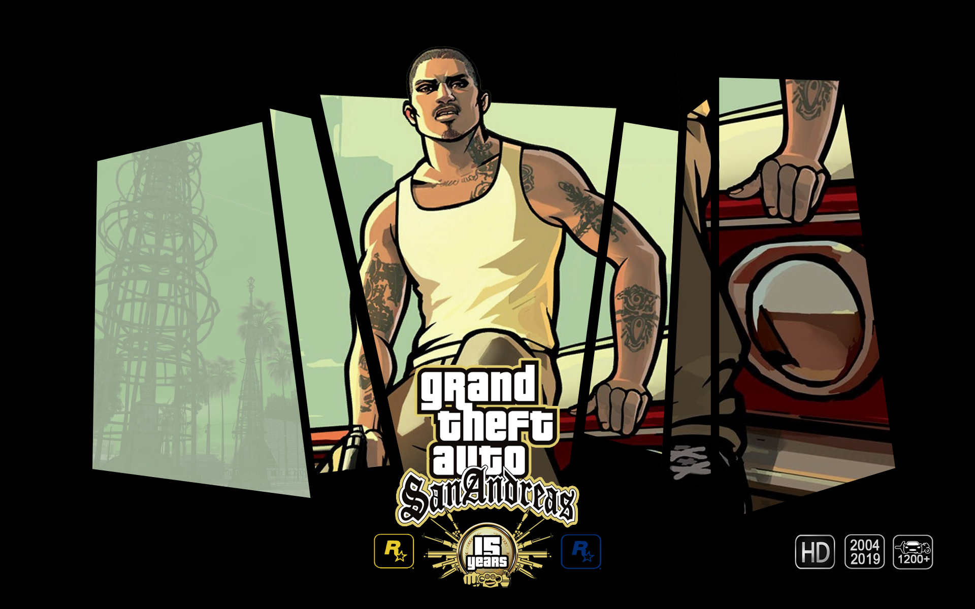 Grand Theft Auto Gta San Andreas Games Posters Gta Anniversary Video Games Wallpaper Resolution 19x10 Id Wallha Com