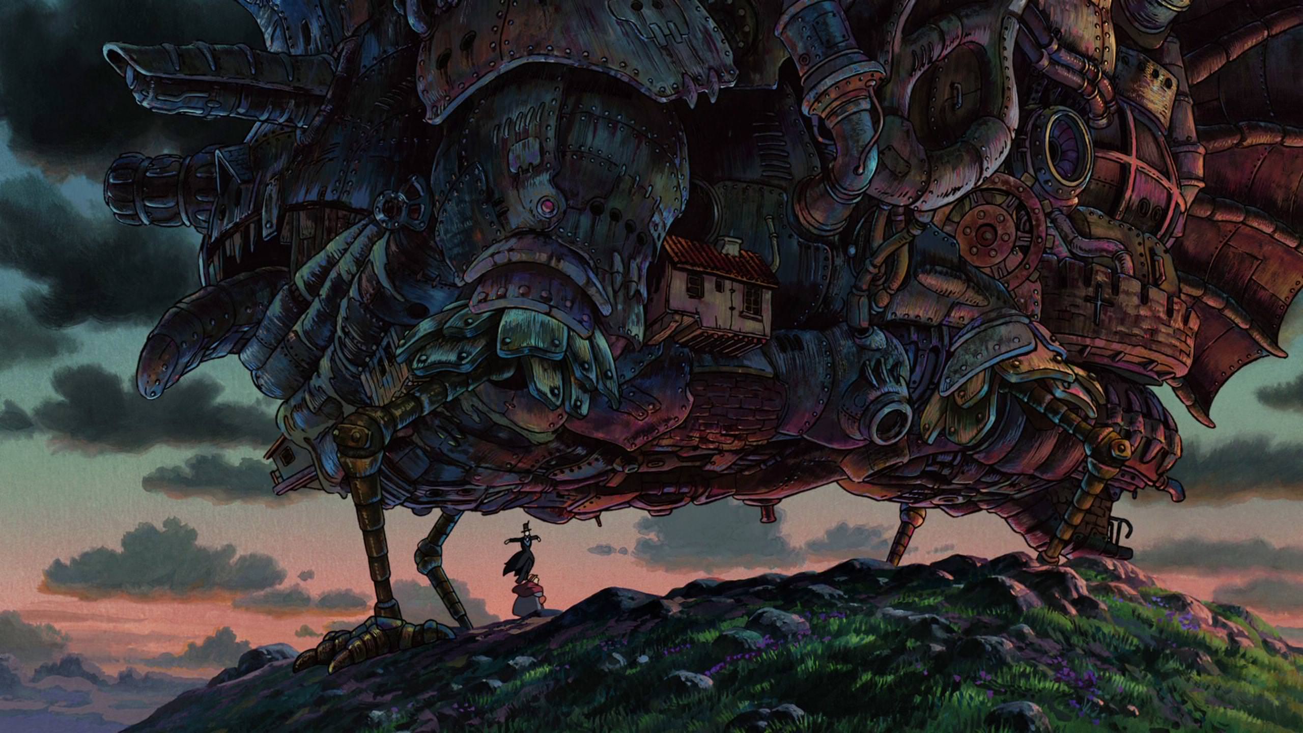 Studio Ghibli Anime Hauru No Ugoku Shiro Howls Moving Castle 2560x1440