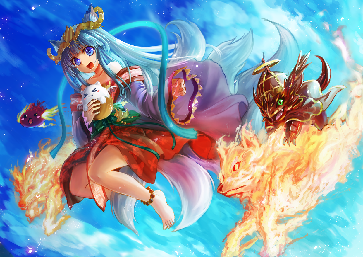 Anime Girls Puzzle Dragons Anime 1241x877