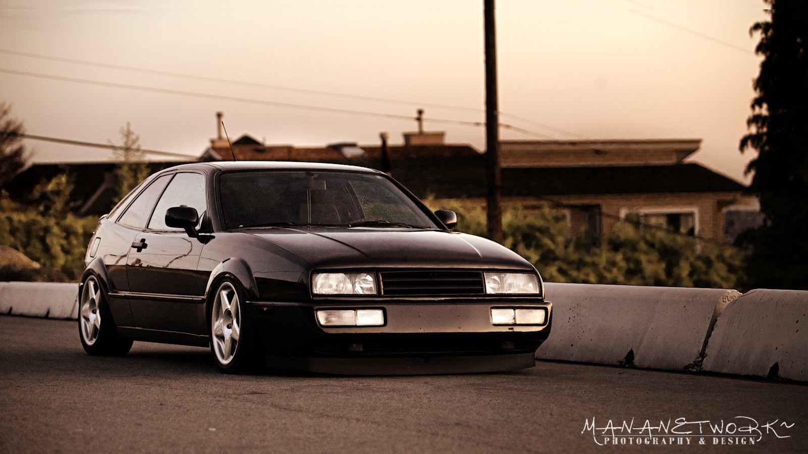 Car Volkswagen Black Cars Vehicle Corrado Sepia 1600x900