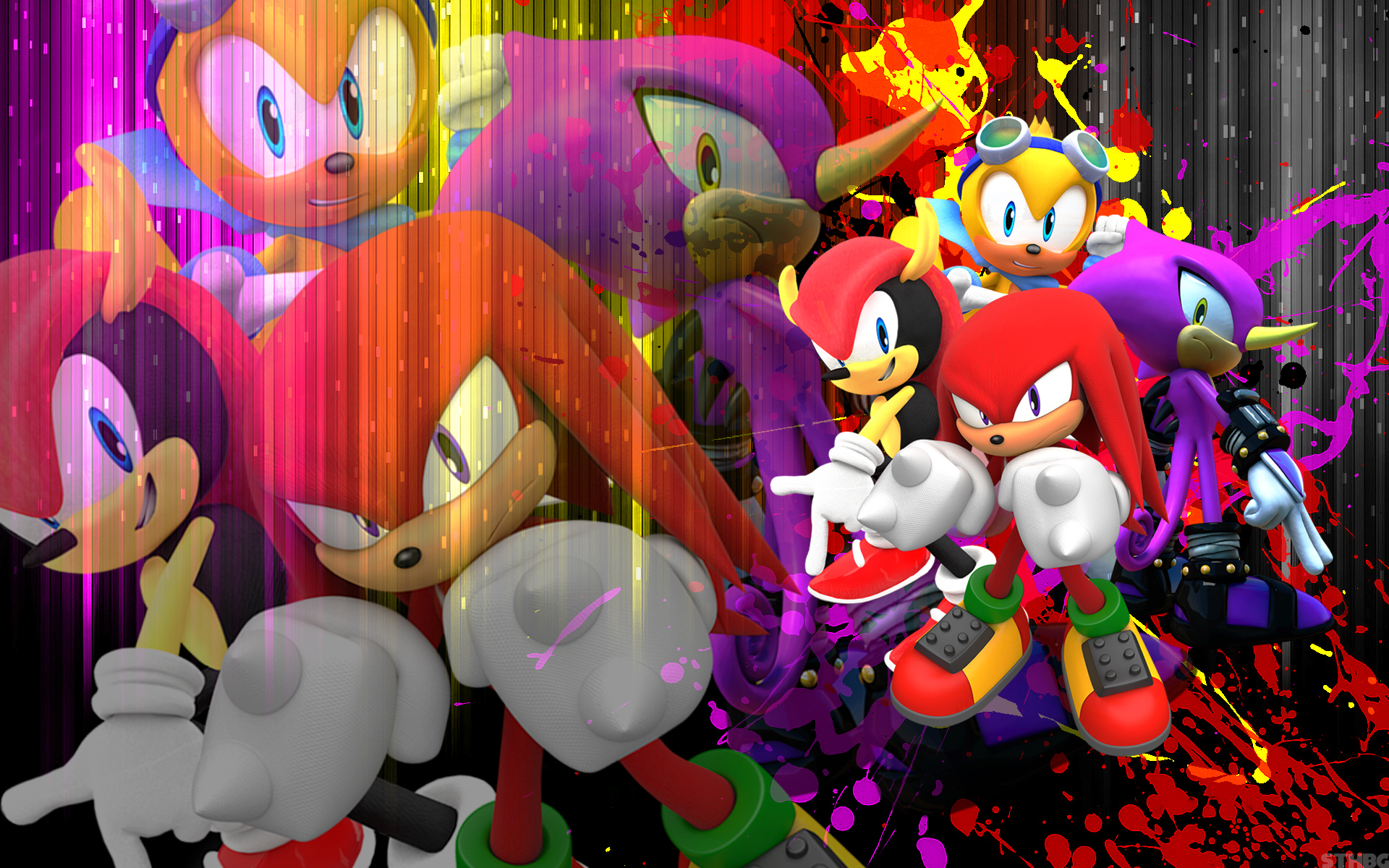 Sonic Sonic The Hedgehog Knuckles Sega Video Games 1920x1200