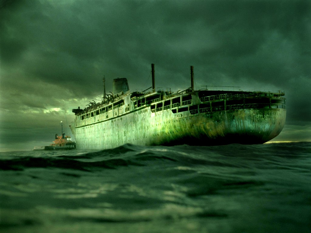 Ship Spooky Artwork Ghost Ship 1024x768