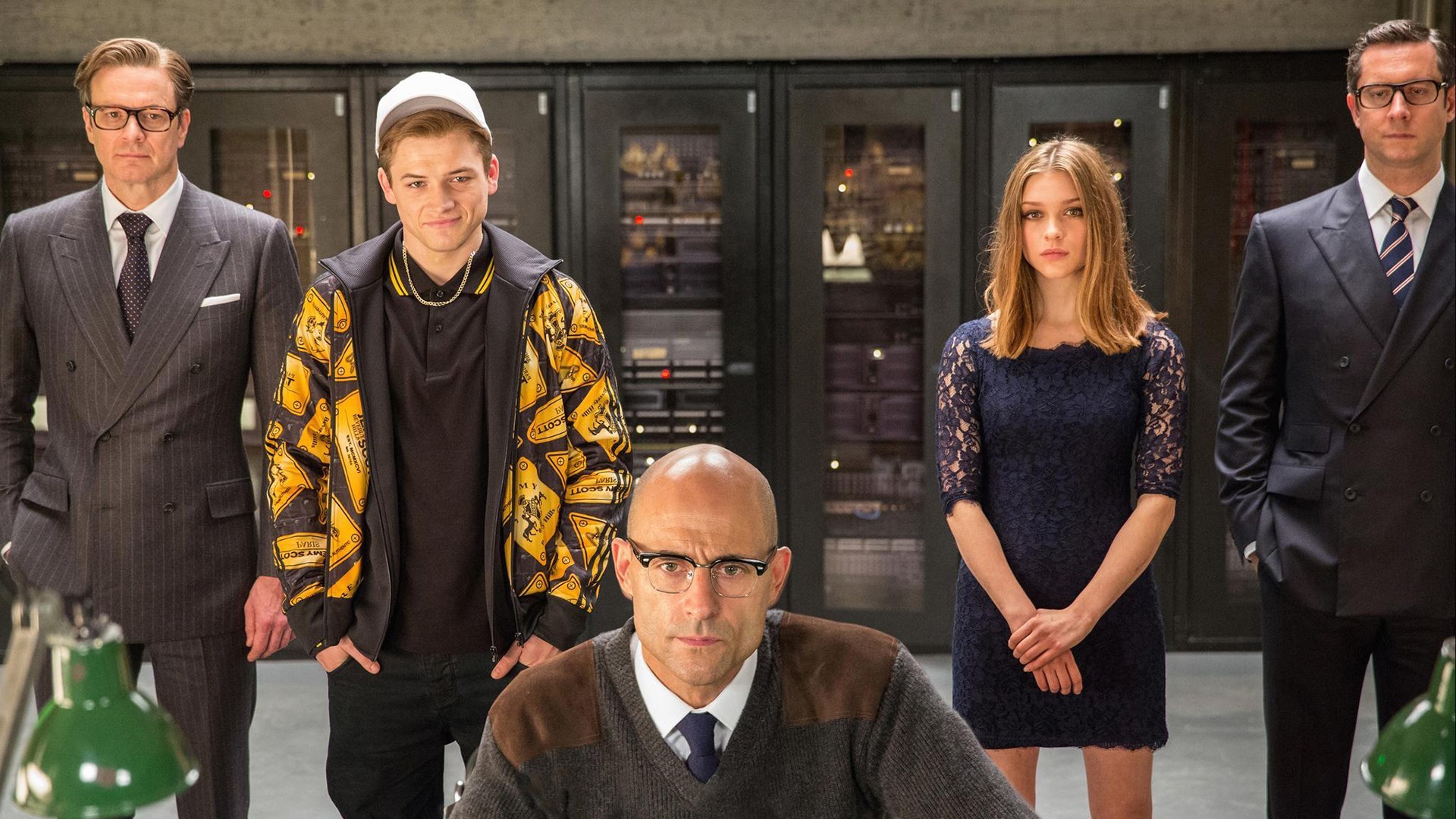 Kingsman Movies Mark Strong Colin Firth Sophie Cookson Taron Egerton 1920x1080