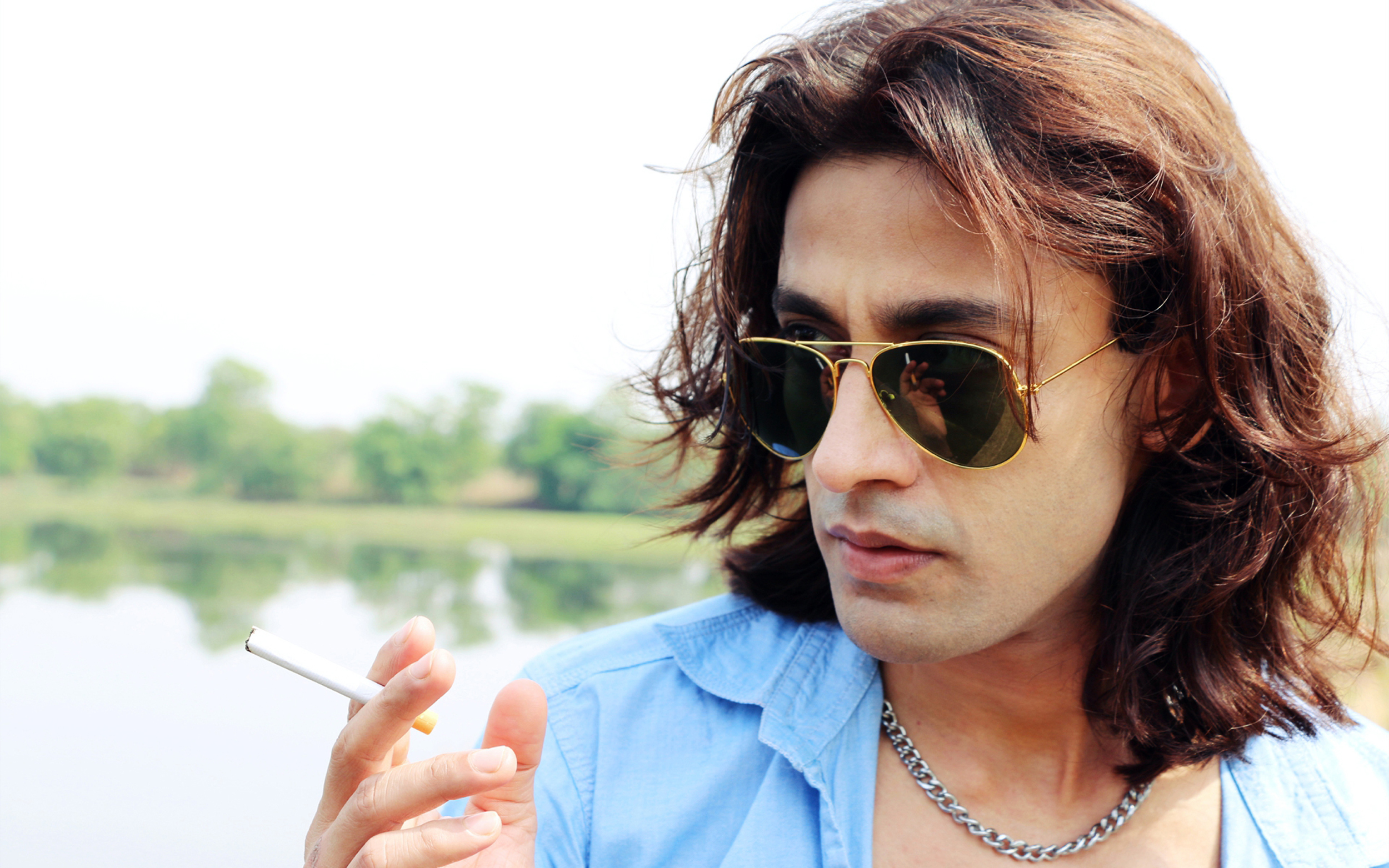 Rajkumar Patra Actor Male Models Fashion Street Style Indian Model Long Hair 2500x1563